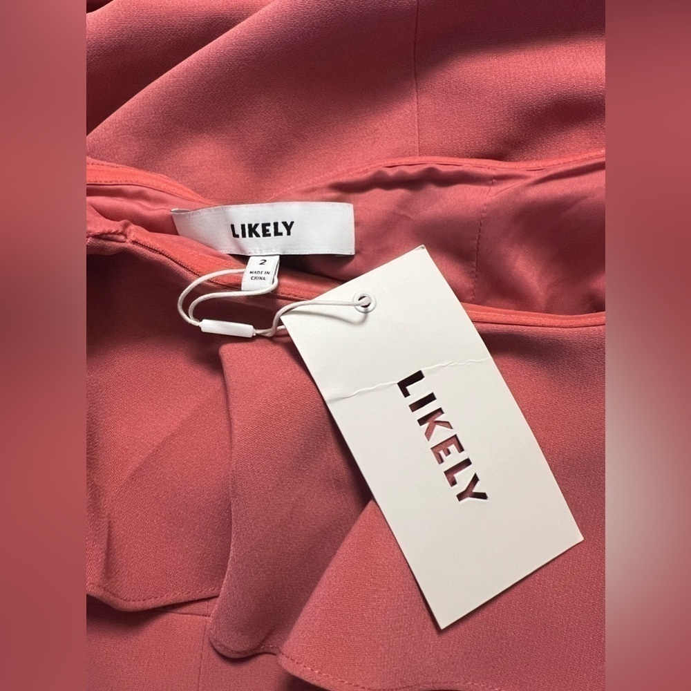 🆕 Likely Off Shoulder Ruffle Dress Size 2 - Picture 4 of 5